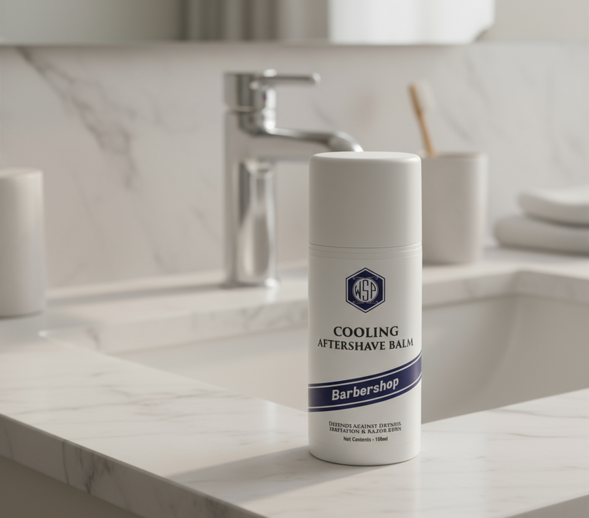 Cooling Aftershave Balm - Barbershop Scent | Wet Shaving Products