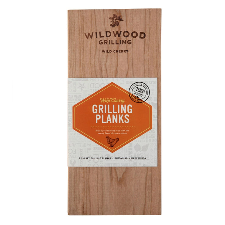 2-Pack of Wild Cherry (5"x11") Grilling Planks