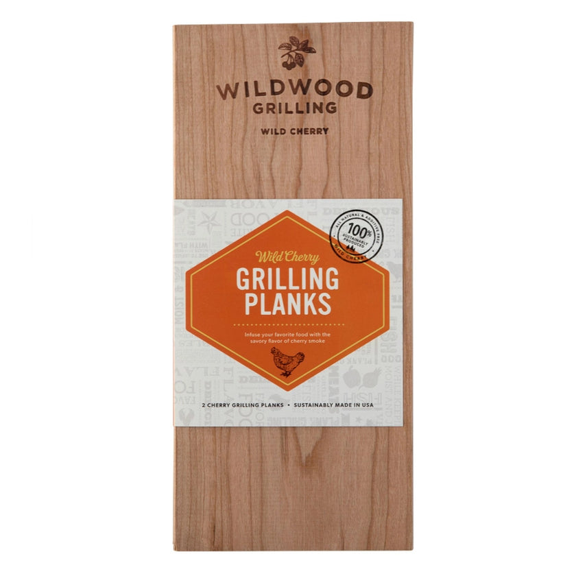 2-Pack of Wild Cherry (5"x11") Grilling Planks