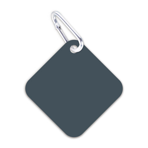 Customizable Blue-Grey Luggage Tag/Key Chain