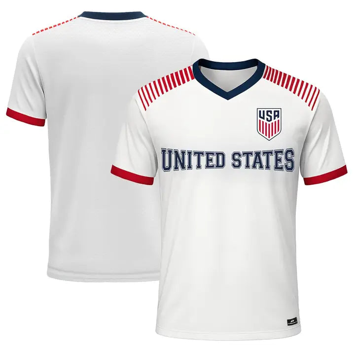 Us Men's National Team Game Day Shirt (Red, White & Blue)
