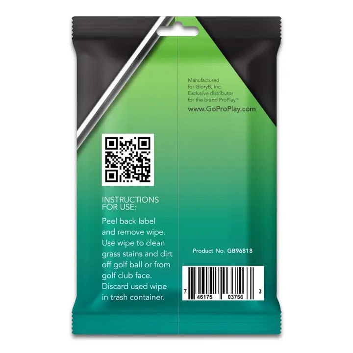 Ball & Club Cleaning Wipes (18 Wipes Pack) | ProPlay Golf