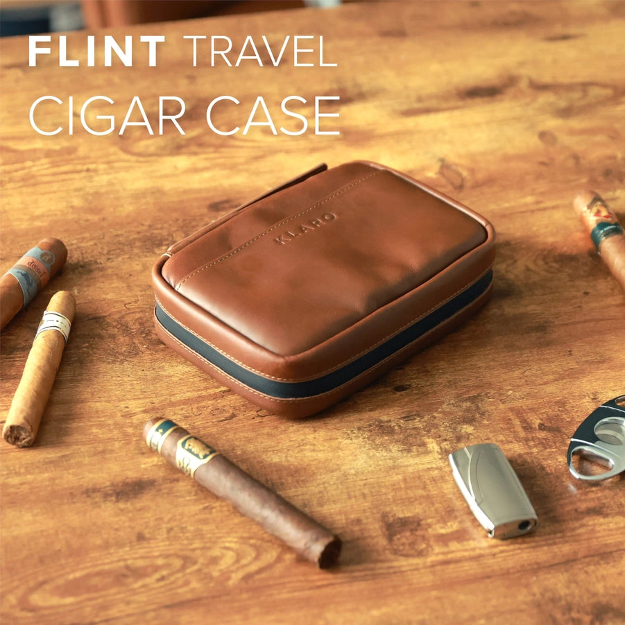 Travel Leather Cigar Case