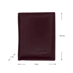 Leather Credit Card Holder - Bordeaux