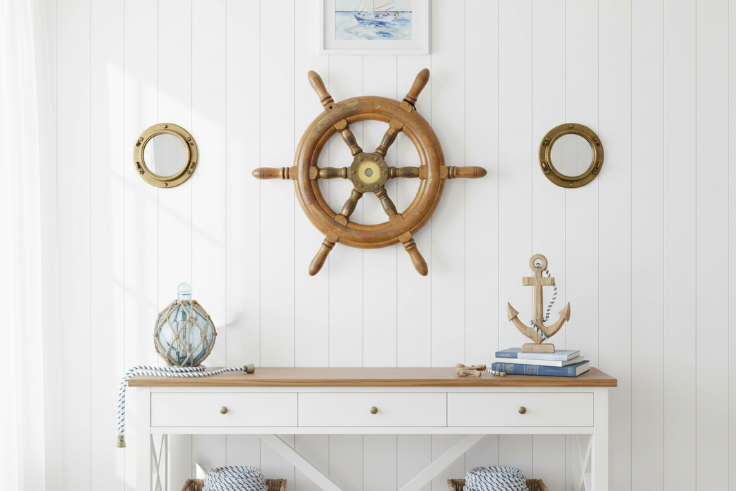 Vintage Ship Steering Wheel