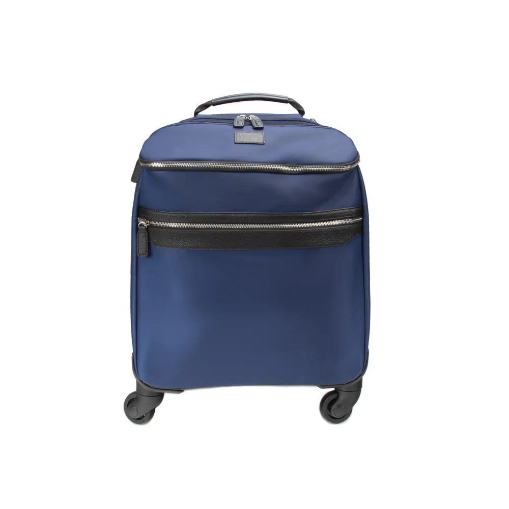 Morrison Briefcase Wheeled Trolley | Navy 4-Wheels Briefcase