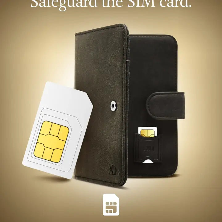 Passport Holder Cover Wallet | RFID Blocking Leather Organizer Black Crazy horse