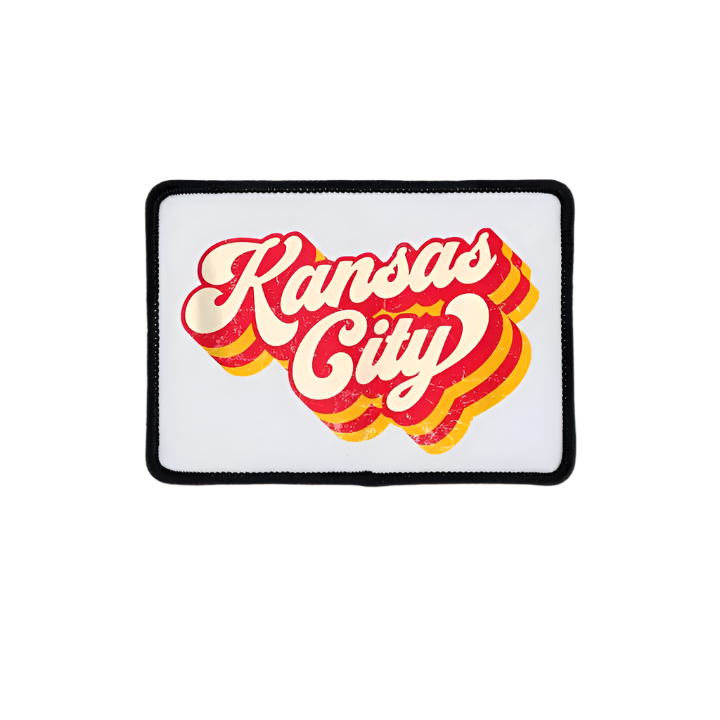 Retro Kansas City Iron On Patch