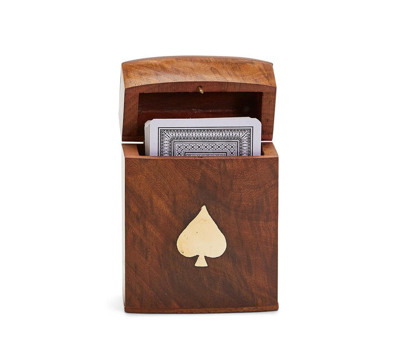 The Turf Club Playing Card Set in Hand-Crafted Wooden Box