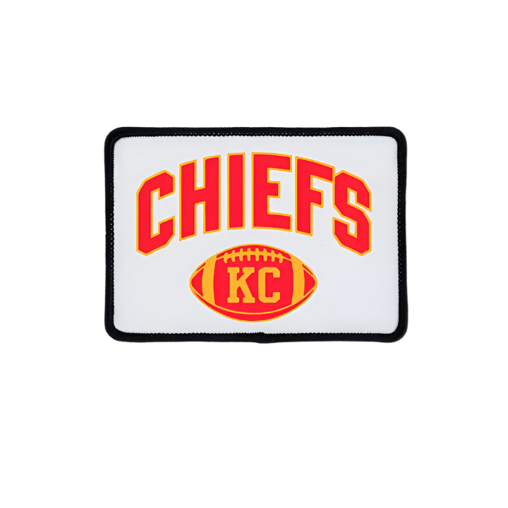 KC Chiefs Football Iron On Patch