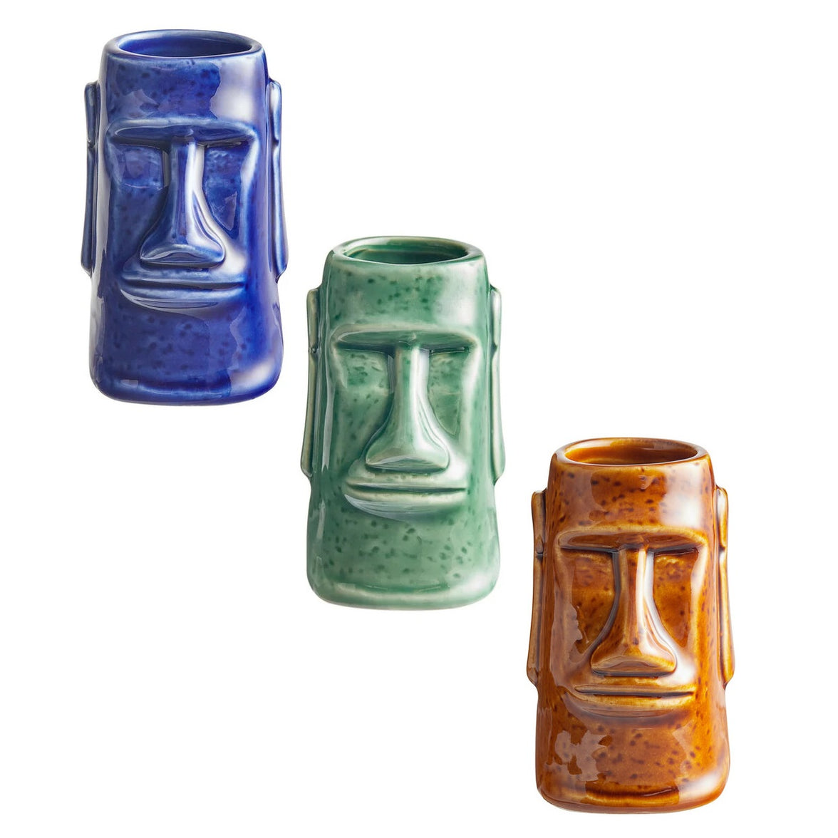 2.5 oz. Ceramic Tiki Shot Glass