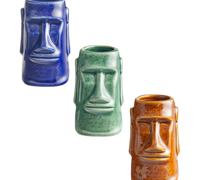 2.5 oz. Ceramic Tiki Shot Glass