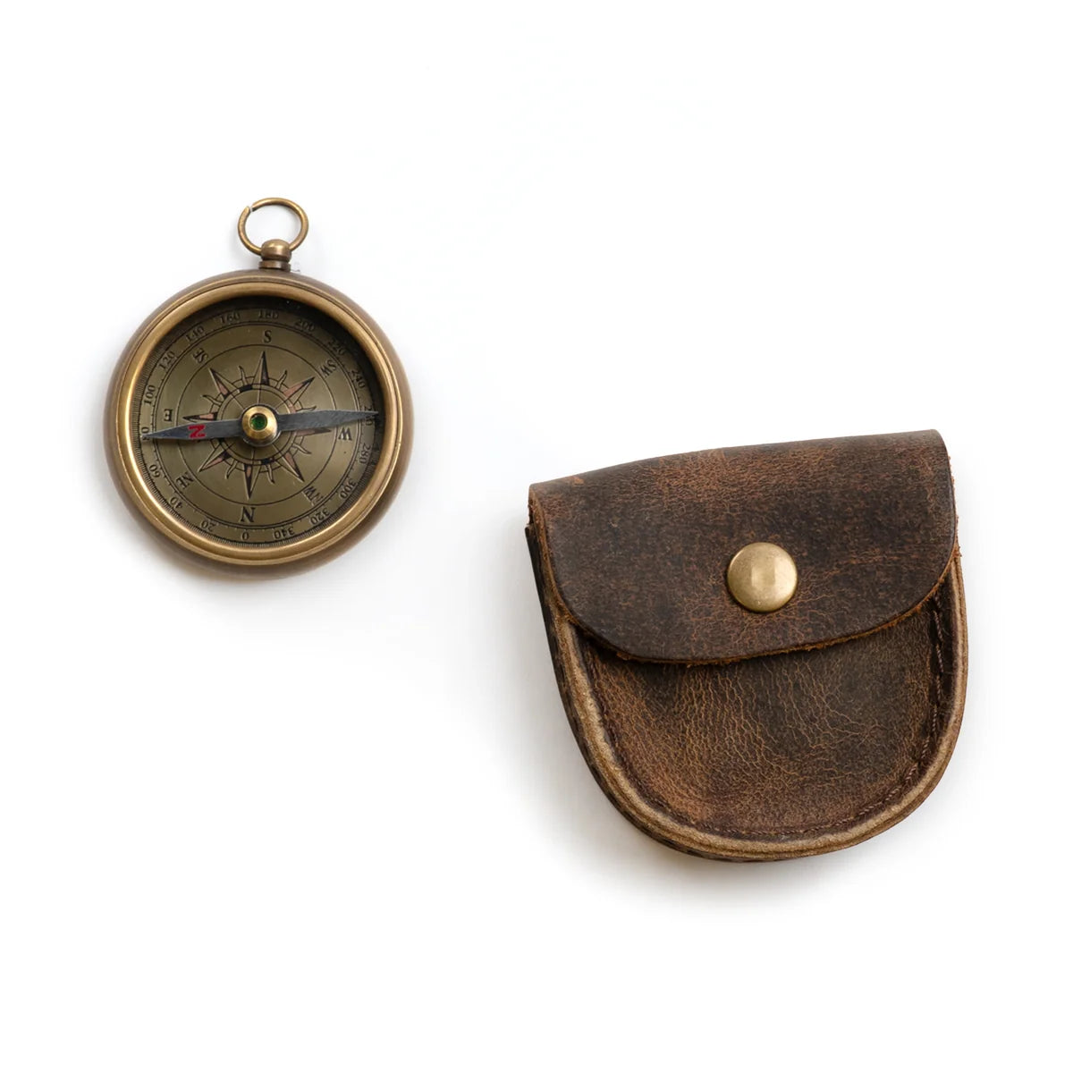 J.Cricket Compass with Leather Pouch | Sugarboo & Co.