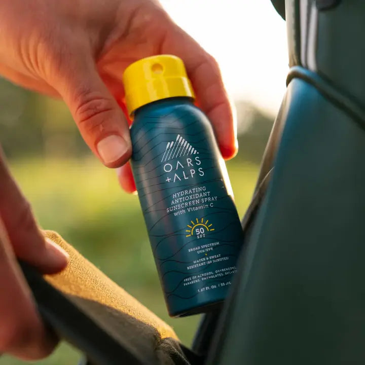 Travel Size Men's Hydrating Antioxidant SPF 50 Spray | Oars + Alps