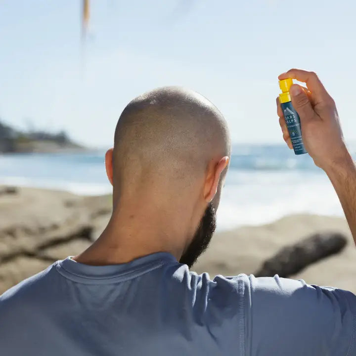 Men's Face + Scalp Mist with SPF 35 Lightweight Sunscreen | Oars + Alps