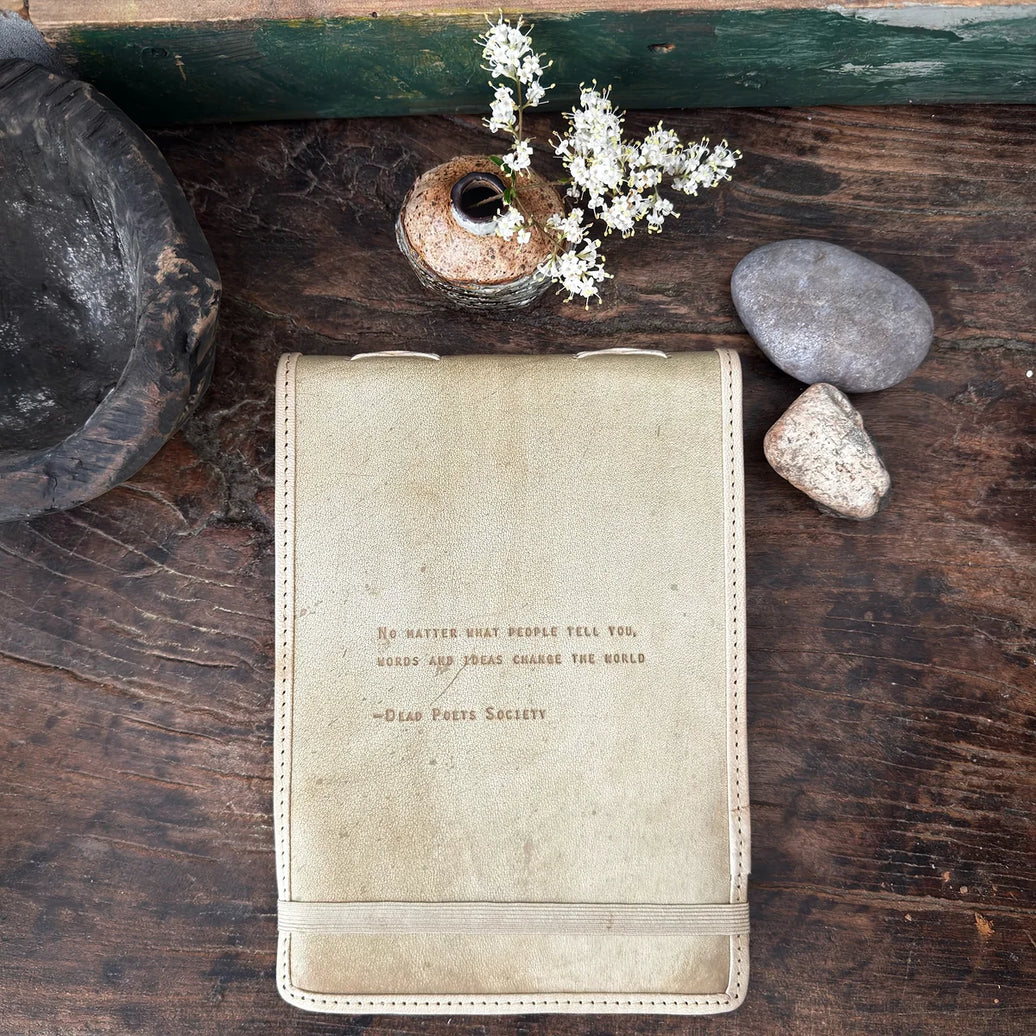 Ideals Change the World Signature (Leather Journal -Honey)