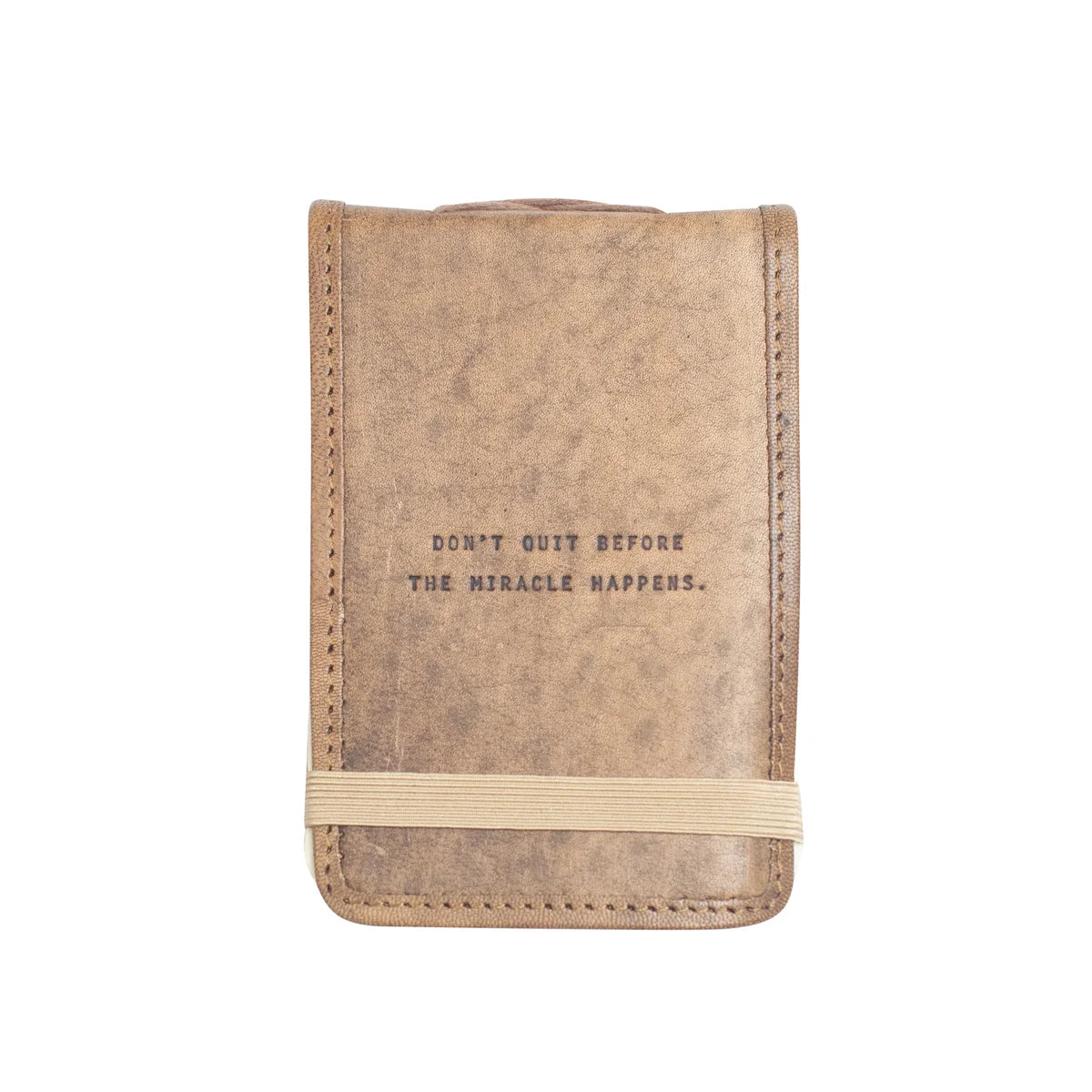 Don't Quit Mini Signature Leather Journal