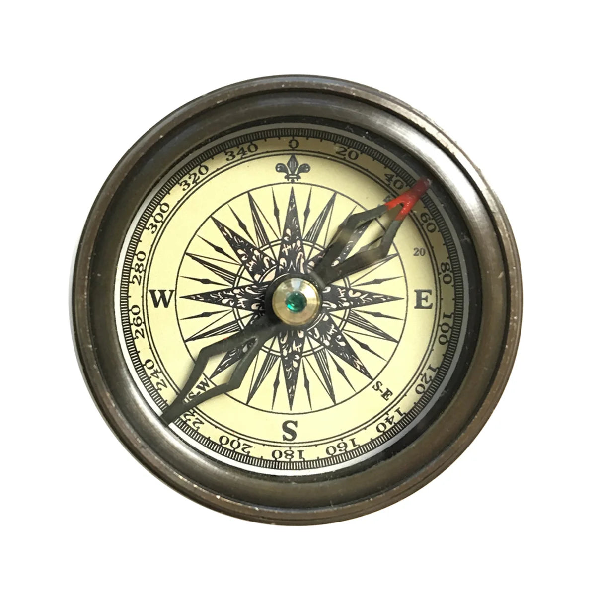 Walt Whitman Compass with Leather Pouch
