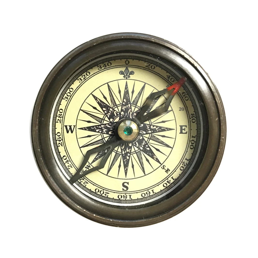 Walt Whitman Compass with Leather Pouch