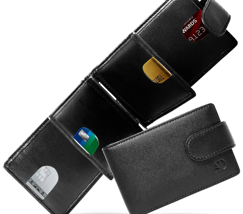 RFID Blocking Bifold Wallet with Money Clip