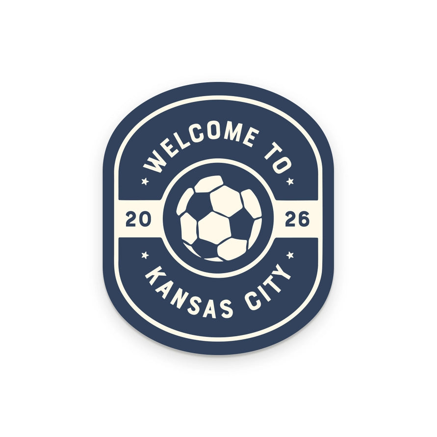 "Welcome To Kansas City 2026" Soccer Stickers