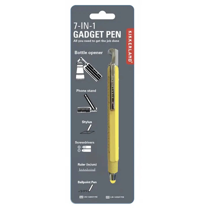 7-in-1 Gadget Pen | Yellow Pen