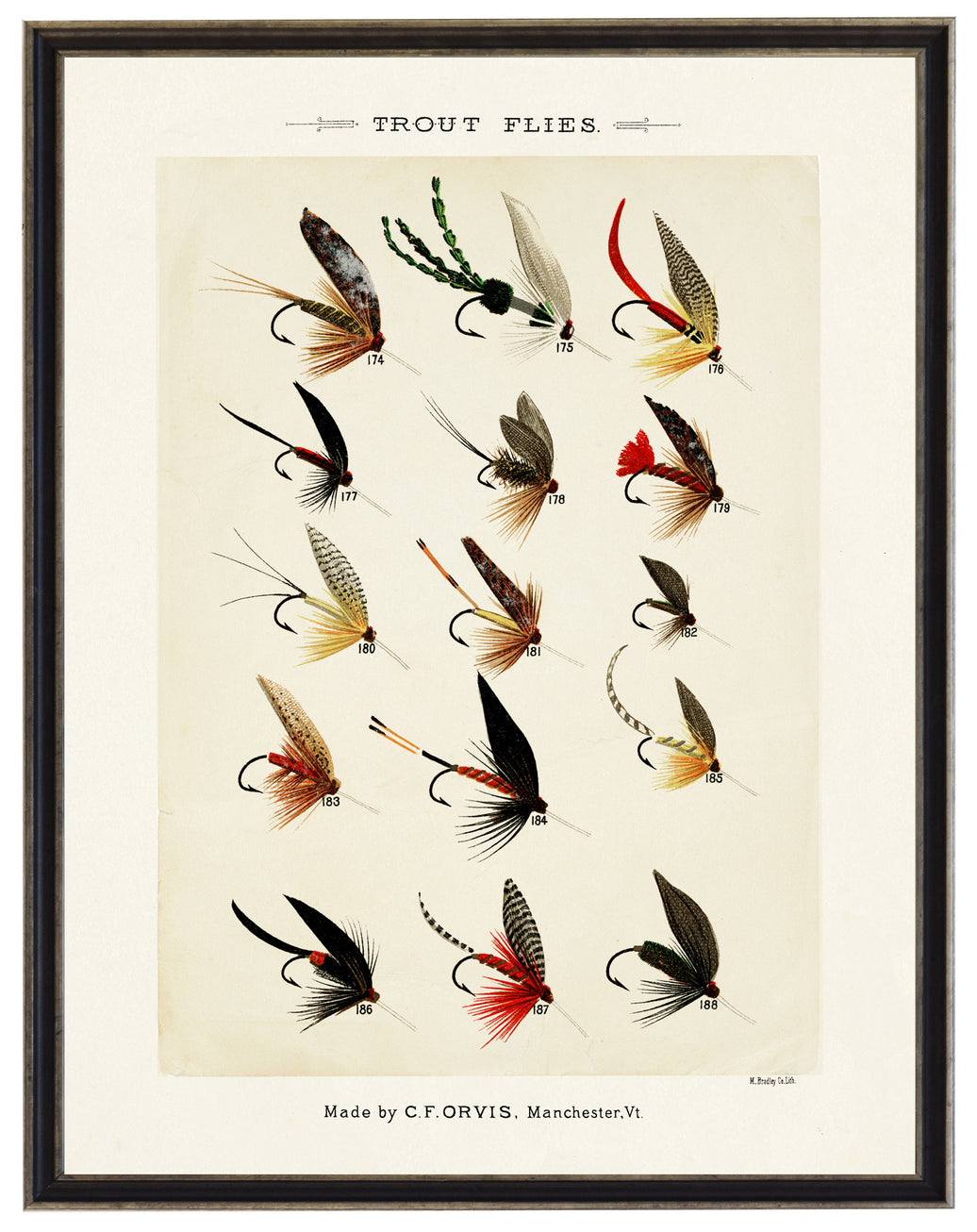 Trout Flies | Bookplate