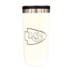 Chiefs 12oz White Slim Can Coozie