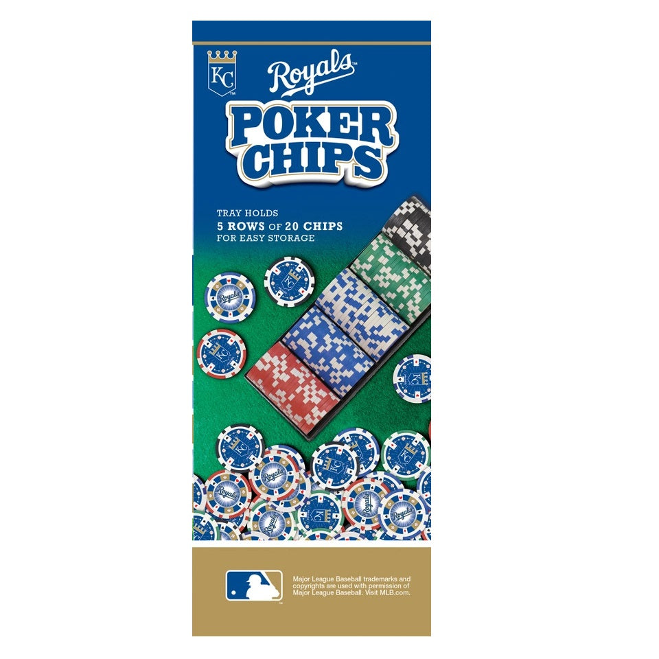 Kansas City Royals 100 Pieces Poker Chips