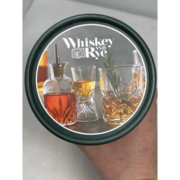 Whiskey and Rye Four Piece Crystal Dublin Whiskey Set | Godinger Silver Art Co.