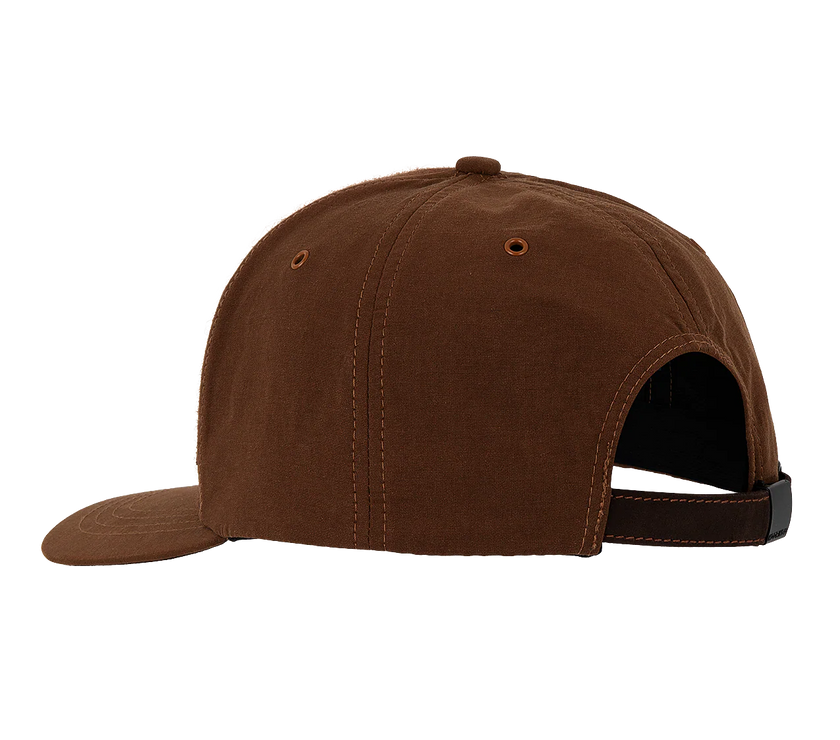 The back of a men's ball cap by Kooringal in color rust.