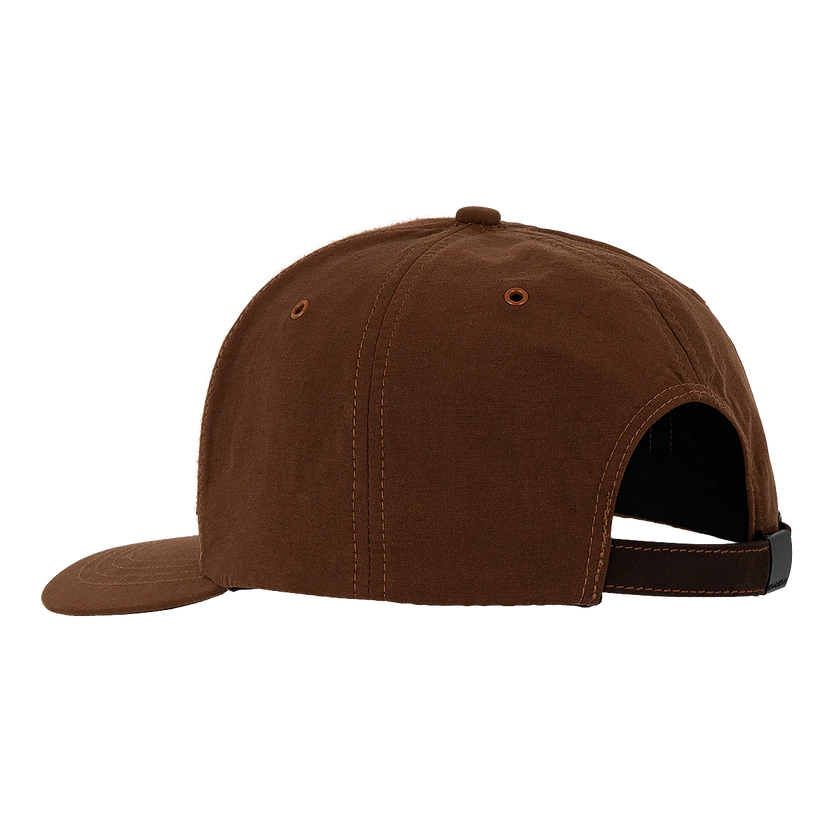 The back of a men's ball cap by Kooringal in color rust.
