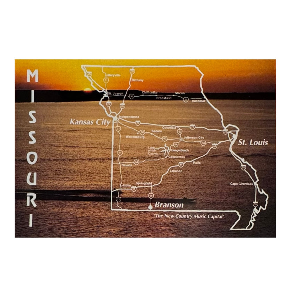 Missouri Sunset On Lake Postcard