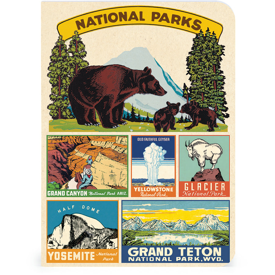 National Parks Mini Notebooks (3 Pack) | Cavallini Papers & Co.