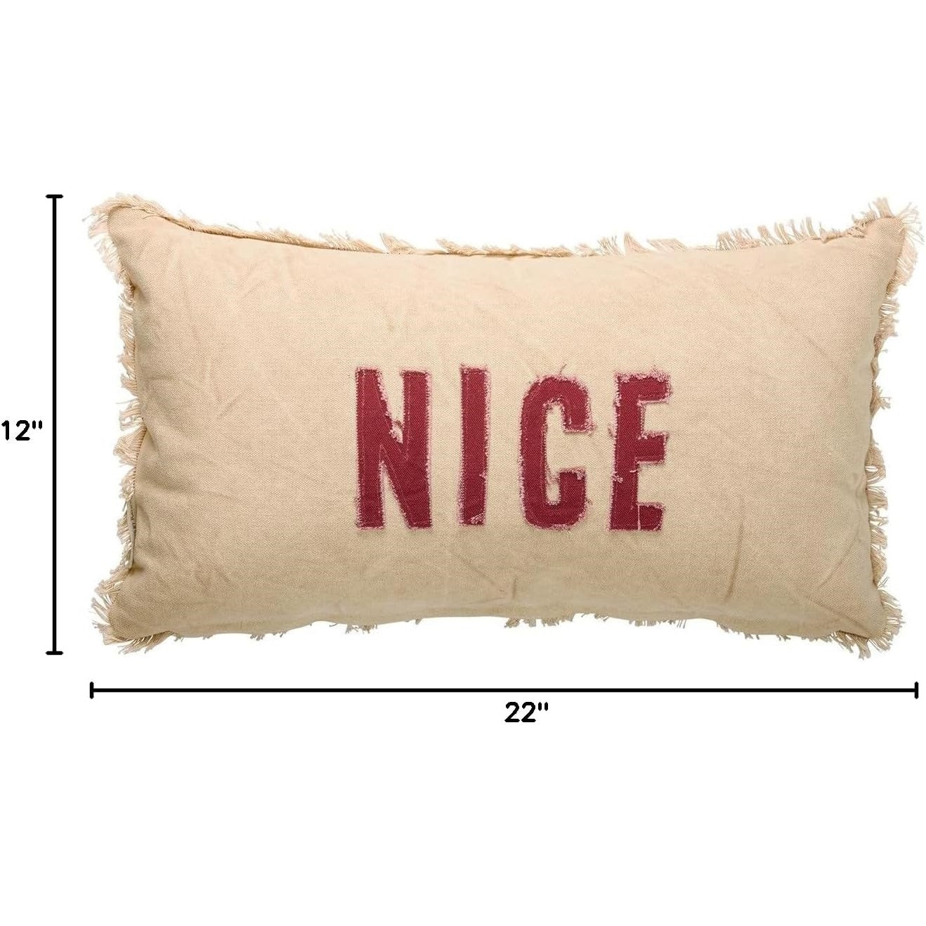 Naughty / Nice Throw Pillow