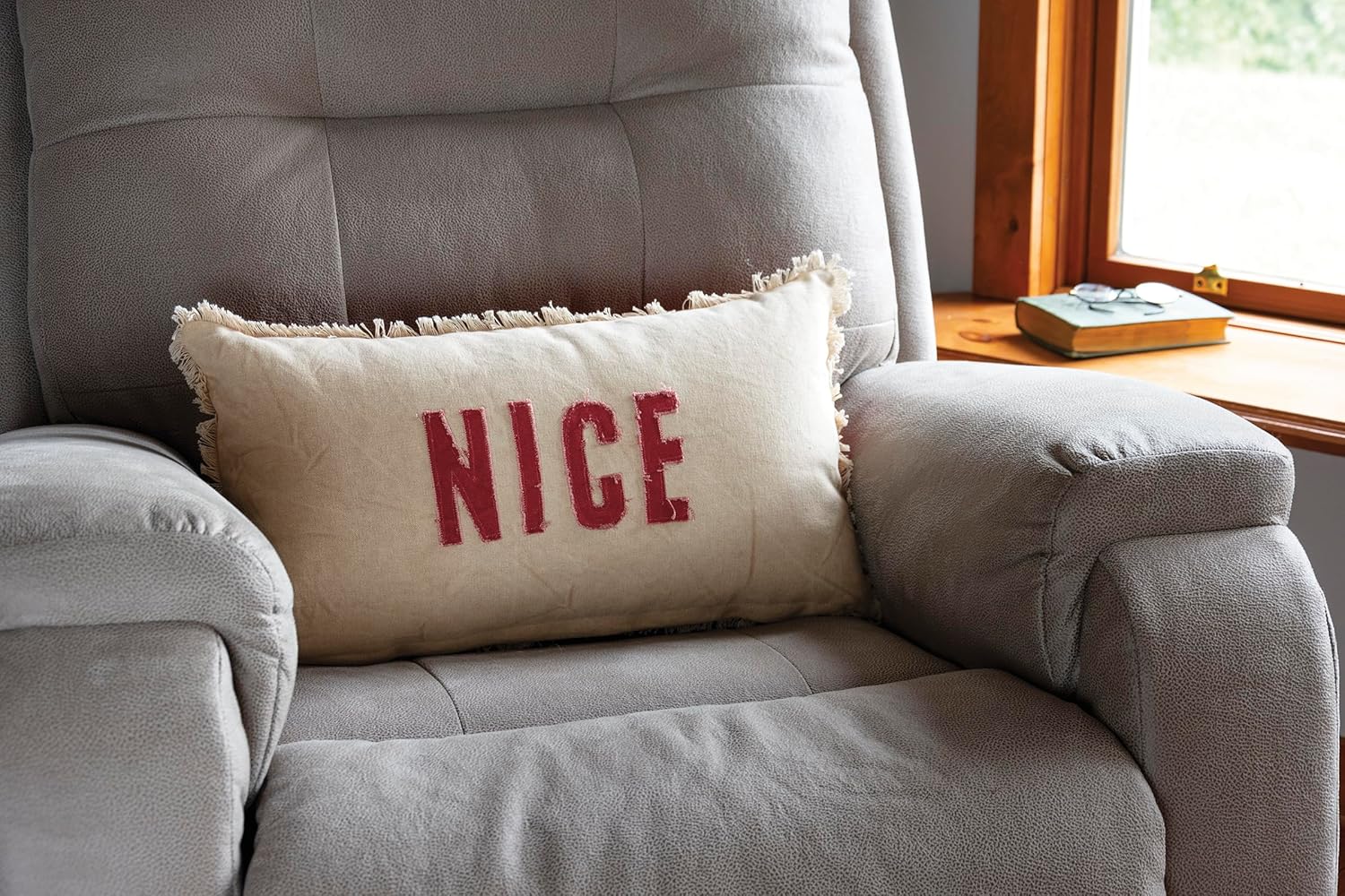Naughty / Nice Throw Pillow