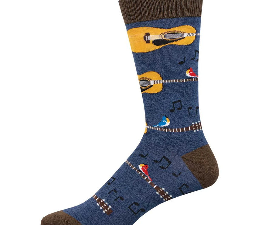Nice Acoustics | Navy Heather L/XL socks