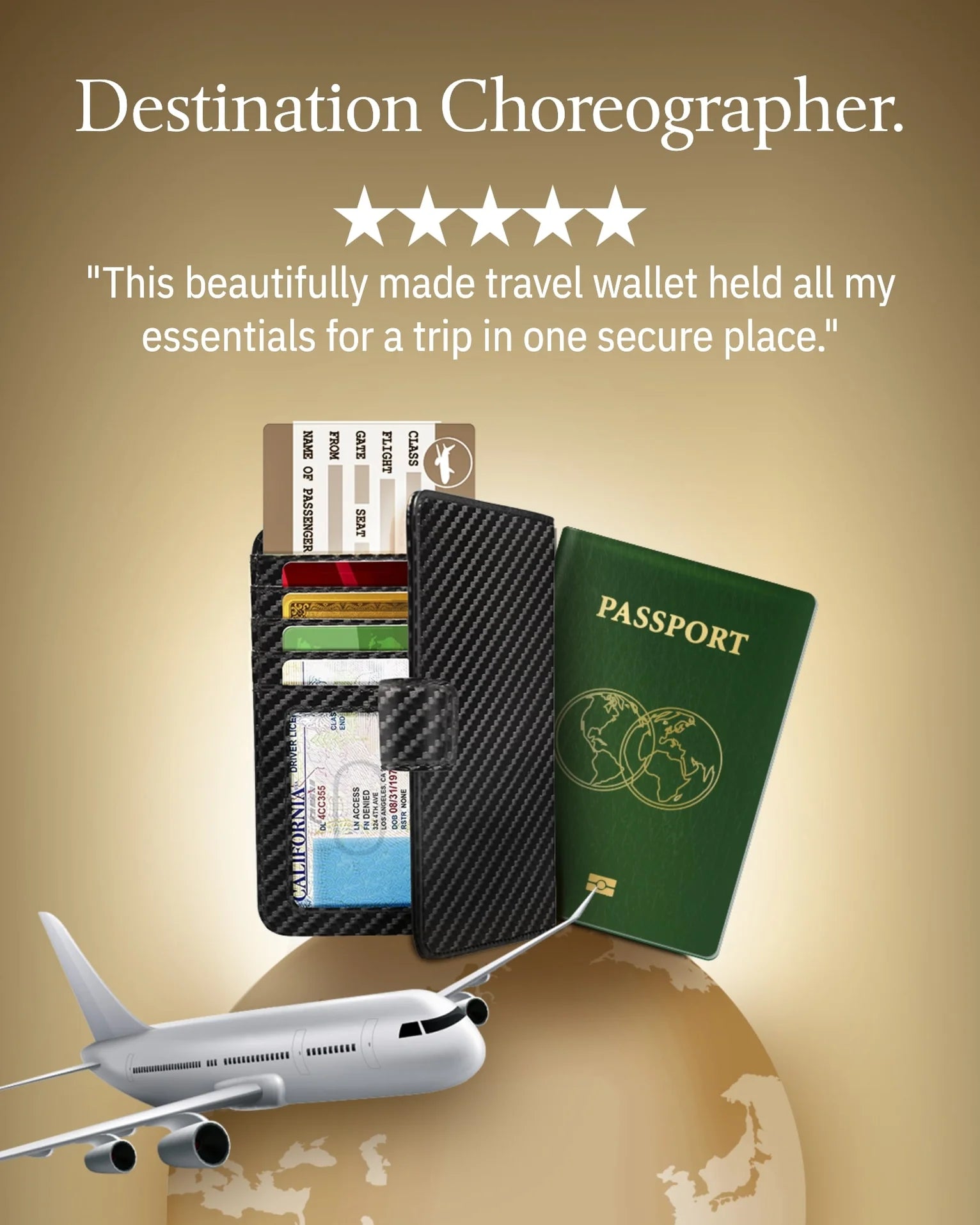 Passport Holder Cover Wallet | RFID Blocking Leather Organizer Black Crazyhorse