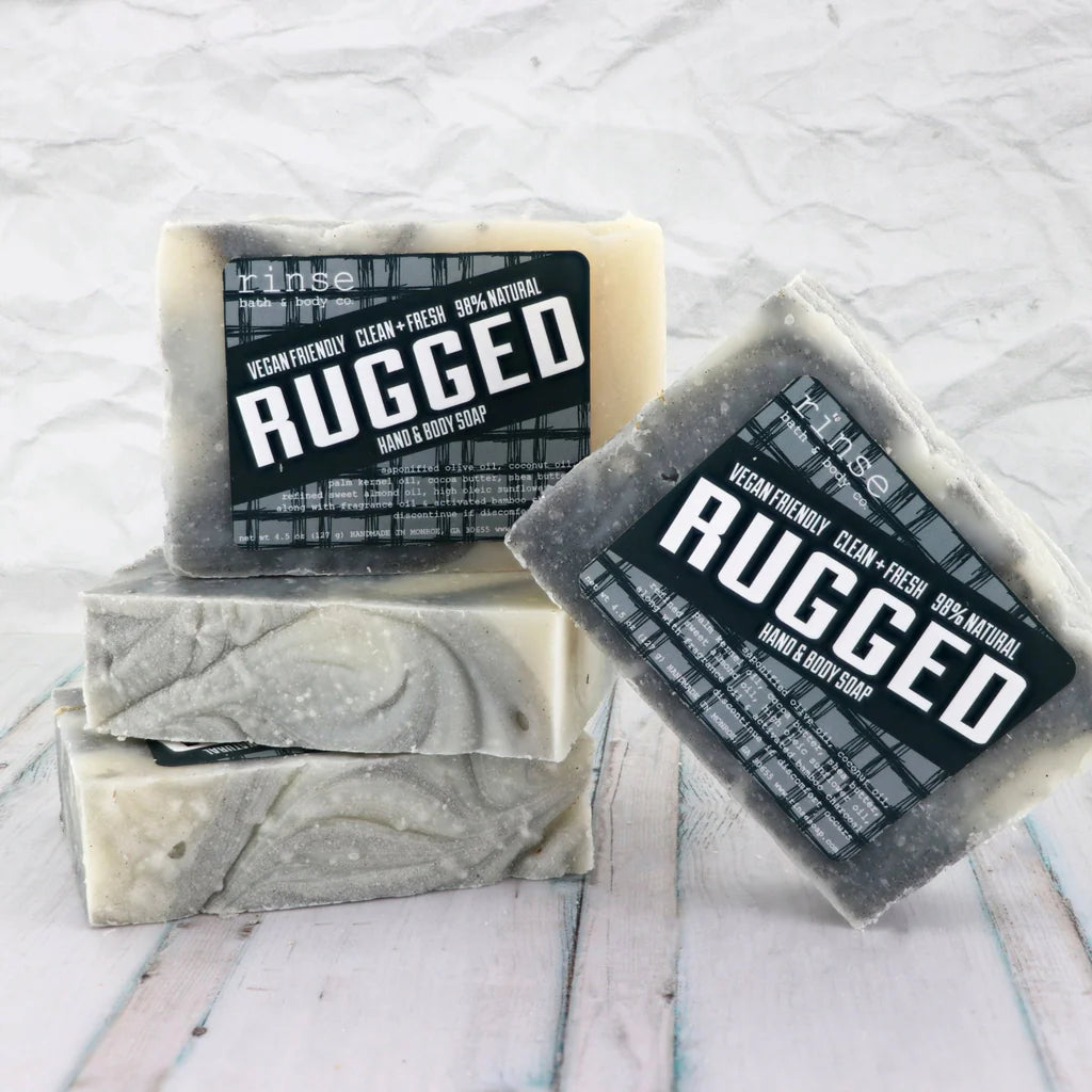 Rugged Hand & Body Bar Soap | Rinse Bath & Body