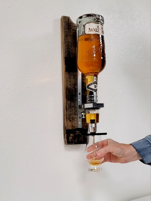 Barrel Stave Whiskey Dispenser