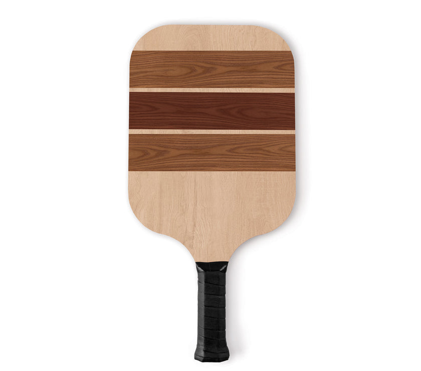 Wooden pickleball paddle