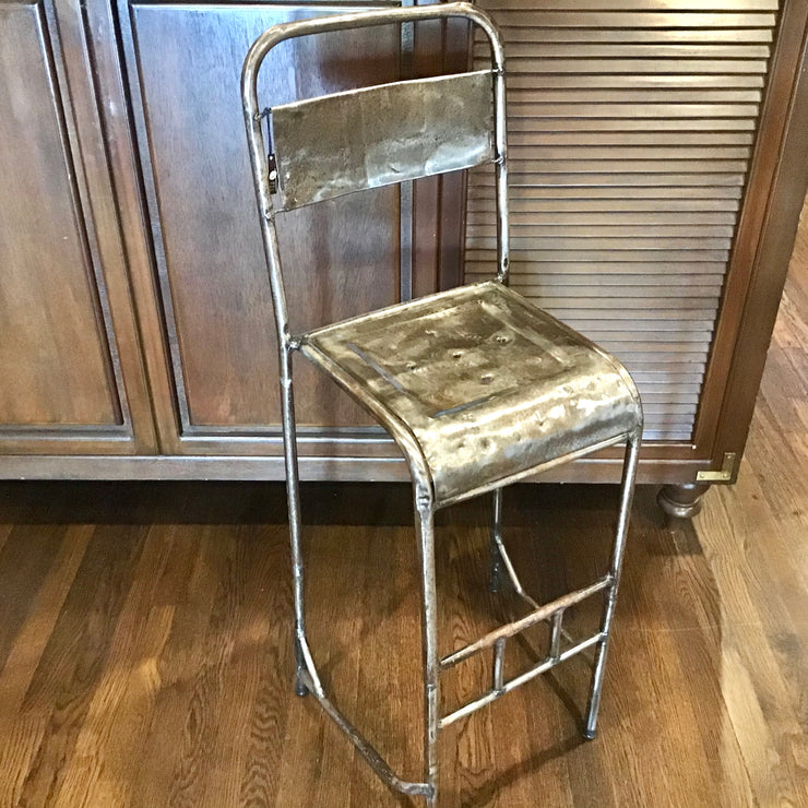 Vintage Metal Bar Stool