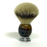 Faux Horn Handle Silvertip Badger Shave Brush