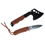 Hatchet & Knife Set W/parachute Cord