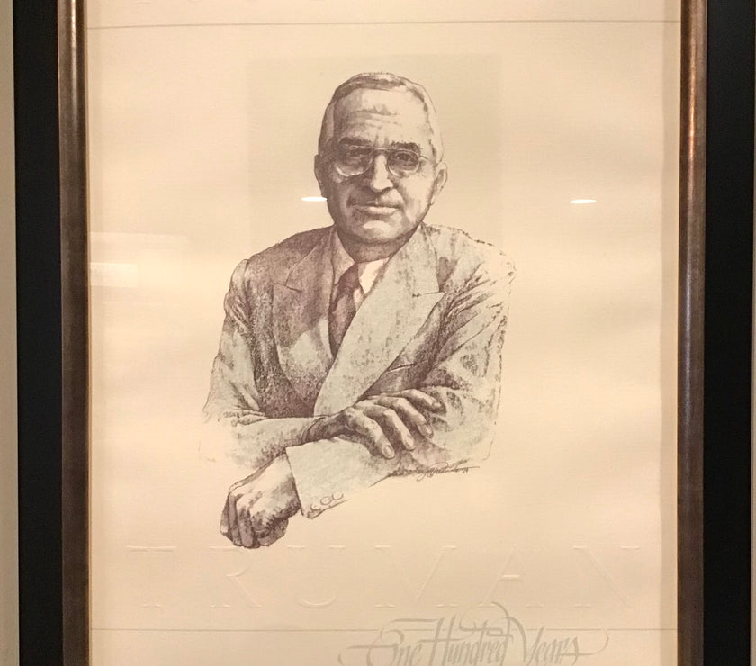 Harry S Truman 28" x 22" Framed Limited Edition Print