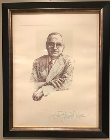 Harry S Truman 28" x 22" Framed Limited Edition Print