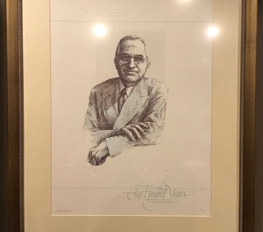 Harry S Truman 33" x 27" Framed Limited Edition Print
