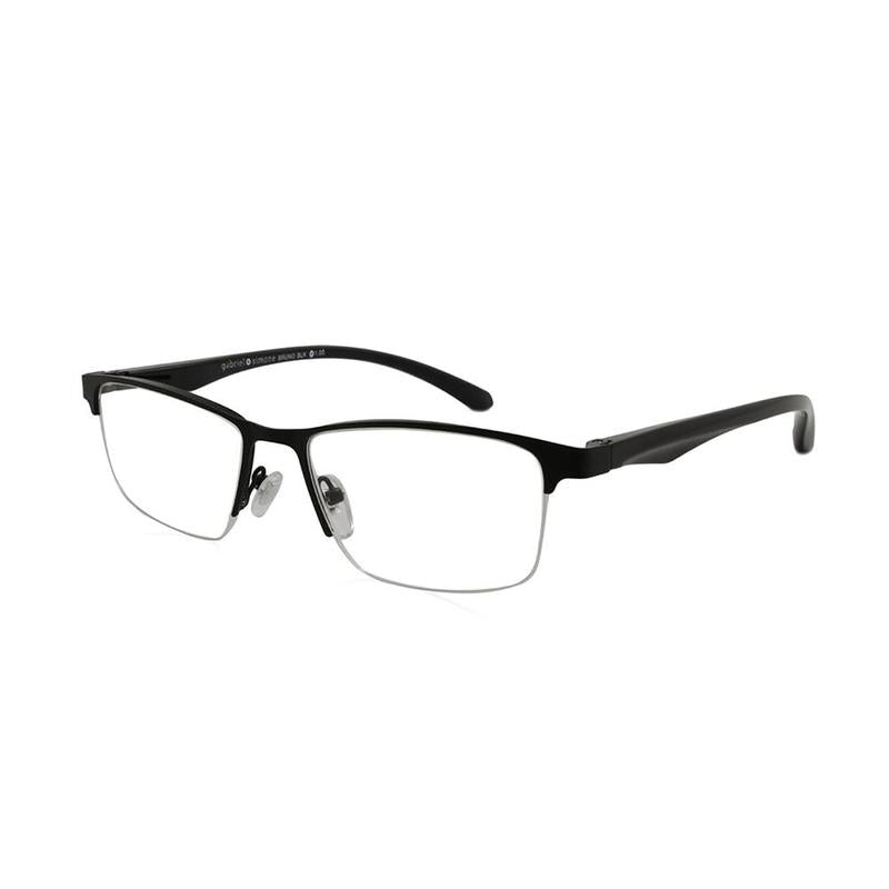 A pair of black Gabriel and Simone reading glasses.