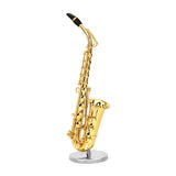 6" Gold Brass Saxophone Miniature