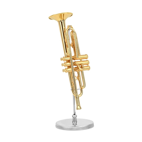 4.5" Gold Brass Trumpet Miniature